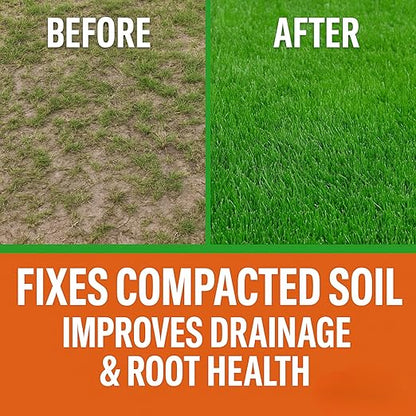 Soft Soil Liquid Soil Aerator & Lawn Treatment to Fix Compacted Soils, Improve Drainage with Non-Mechanical Liquid Application. 1 Gallon