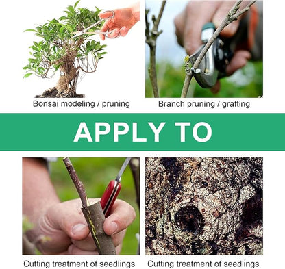 Tree Wound Pruning Sealer, Tree Wound Dressing with Brush, Tree Wound Sealer Healing Paste,Quick Recovery of Tree and Bonsai (2 PCS)