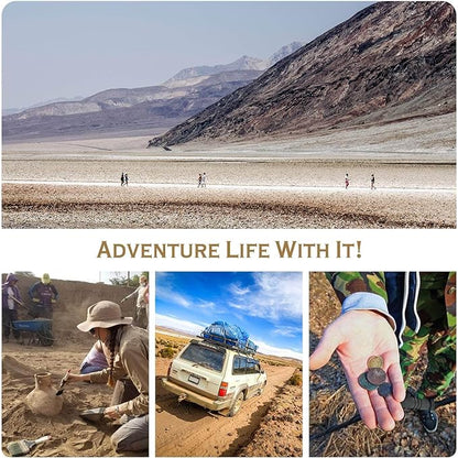 iunio Camping Shovel,Shovel Folding, Portable, Multitool, Foldable Entrenching Tool, Collapsible Spade, for Backpacking, Trenching, Hiking, Survival, Car Emergency