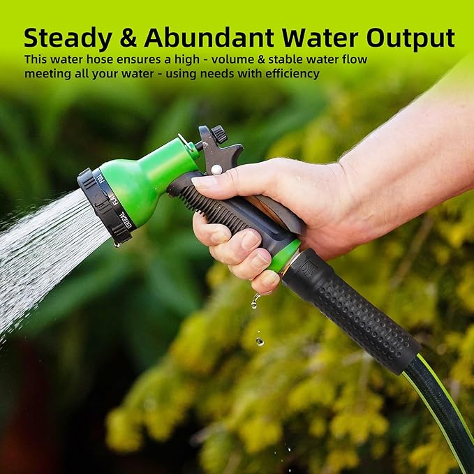 Worth Leader Short Garden Hose 5/8 in. x 4 ft. -No Kink, Flexible, Leakproof, Both Female Fittings -Heavy Duty Durable PVC Lightweight Water Pipe with Brass Aluminum Ends for Household & Yard Use