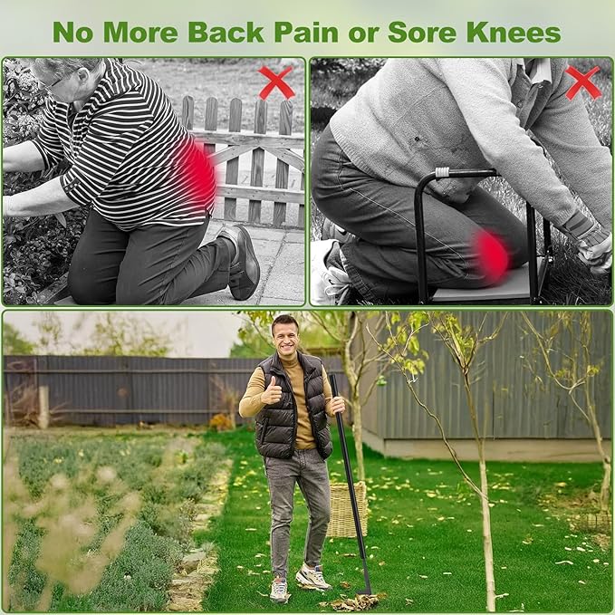 2025 Upgraded 17.7''-49.2'' Crack Weeder Tool, Long Handle Manual Crevice Weeding Tool with 3 Adjustable Length Weed Puller for Sidewalk, Paver, Wall Gaps, Lawn Yard, Driveway, Bricks, Deck Boards