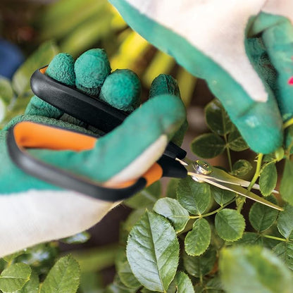 Fiskars Comfort Loop Pruning Snips, Garden Gifts for Women, Extra Large SoftGrip Handle, Yard and Garden Tools 7", Orange/Black