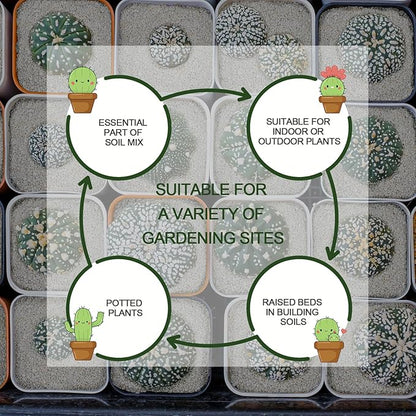 40QT Horticultural Perlite Bulk, Organic Perlite for Plants, Course Perlite for Gardening, for Plants Indoor, for Houseplants, to Promotes Soil Root Growth, and Water Drainage and Plant Growth(3-6mm)