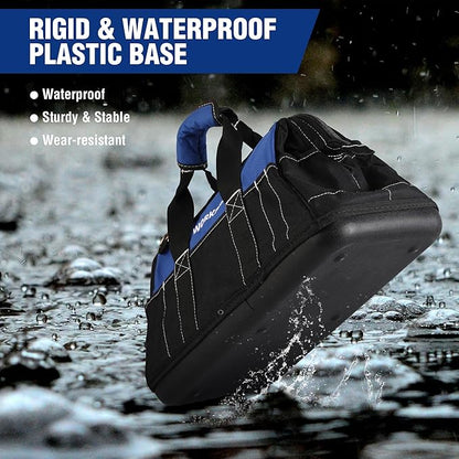 WORKPRO 16-inch Wide Mouth Tool Bag with Water Proof Molded Base