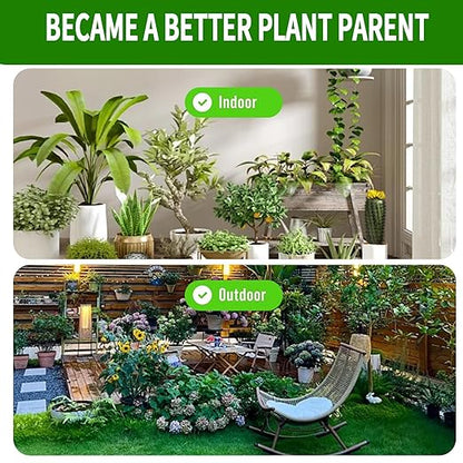 Plant Moisture Meter Soil Moisture Sensor Meter Water Monitor Hygrometer Plant Water Meter [Green + White] Soil Moisture Meter for Gardening, Farming, Plants