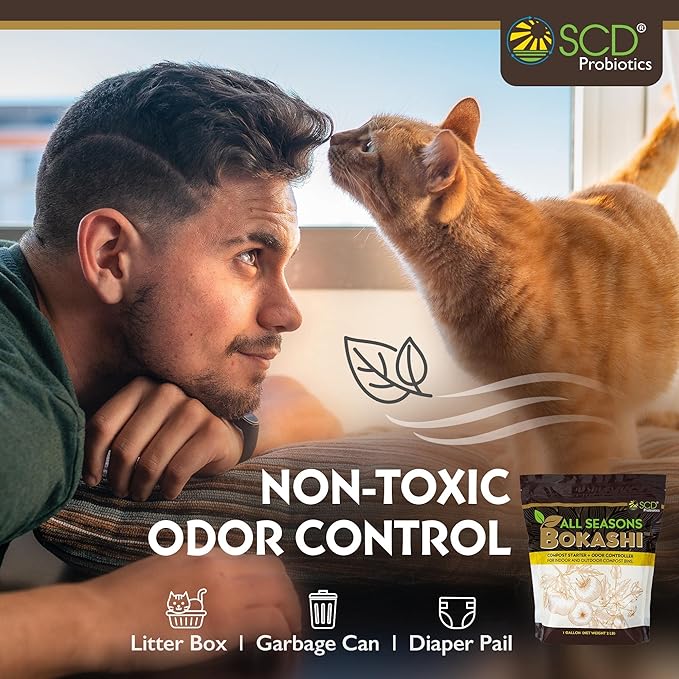 All Seasons Bokashi Compost Starter 2 lbs (1 Gallon) - Dry Bokashi Bran for Kitchen Compost Bin, Compost Food Pet Waste Quickly & Easily with Low Odor by SCD Probiotics