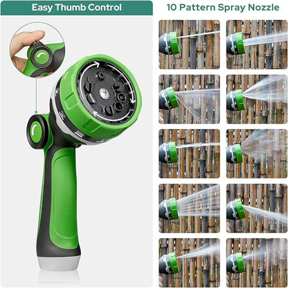 HOMEIDEAS Short Rubber Garden Hose 3 Feet - Newly Leak-proof & Kink-Free Design | Freely Rotational Spherical Ball Joint, Anticorrosive 3/4" Brass Fittings - Perfect for Outdoor Watering