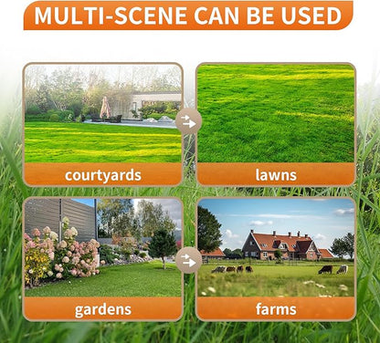 Weeding Sickle, Stainless Steel Long-Handled Lightweight Sickle, Serrated Double-Edged Steel Grass Sickle, Extended Upright Weeding Scythe, for Garden Yard Gardening Pruning