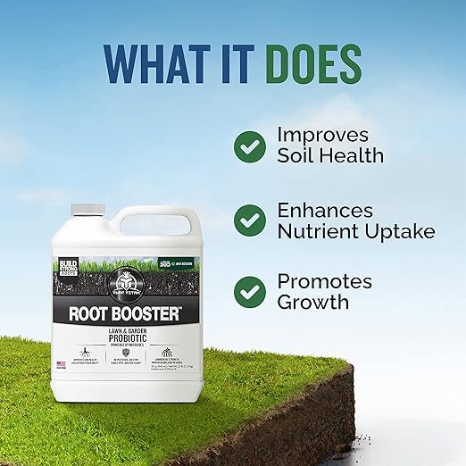 Turf Titan Root Booster – Grass Probiotic & Garden Booster – Natural Liquid Probiotic for Lawn Care – Green Lawn Enhancer for Yard Maintenance – Covers up to 8,000 Sq Ft