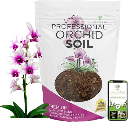 Large Bag Orchid Soil Premium All Purpose Blend | Ready to Use for Orchids, Bromeliads, Epiphytic Plants | Lava, Calcined Clay and Pinebark | Extra Large 8.2 Quarts | Made in USA