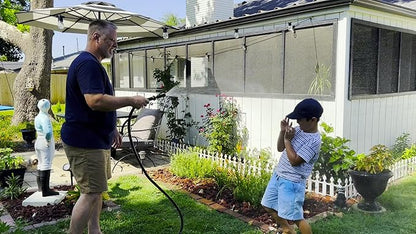 Atlantic Heavy Duty Garden Hose 12 ft x 5/8 Inch Black Color, Short Connection Leader Hose with Solid Brass Connectors (12 Feet)