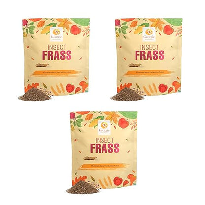 Insect Frass Fertilizer for Soil Amendment, All-Purpose Organic House Plant Food and Fertilizer- Pack of 3