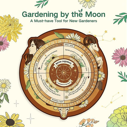 LUSH&DEW Zodiac Garden Seed Bank, 12 Varieties Non-GMO USA-Sourced Heirloom Herb Flower Seeds with Moon Calendar, Gardening Gift for Women Men, Witchcraft Supplies, Earth Sign (Taurus Virgo Capricorn)