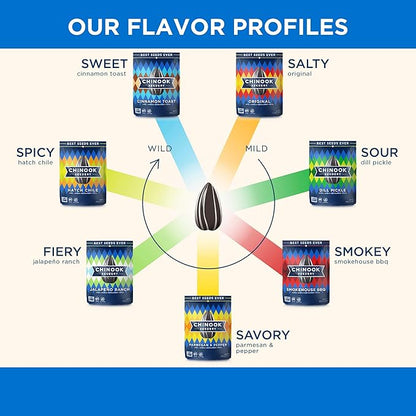 Chinook Seedery Roasted Sunflower Seeds - Jumbo Seeds Keto Snacks - Best For Snack Packs - Gluten Free, Non GMO Snack Food Gifts - 4 Ounce (Pack of 3) - Lawnmower Variety Pack