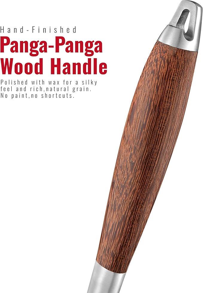 Heavy-Duty Panga-Panga BBQ Grilling Tools Set. Extra Thick Stainless Steel Multi-Function Spatula, Fork & Tongs | Essential Accessories for Barbecue & Grill. Ideal Gift for Father