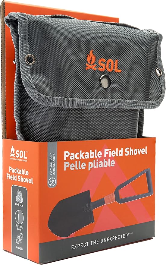 Survive Outdoors Longer Survival Carbon Steel Packable Field Shovel