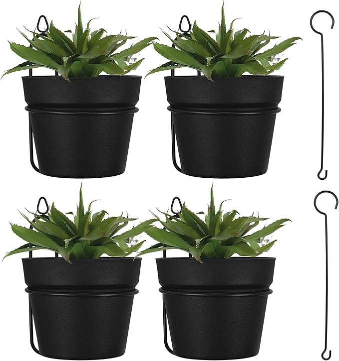 Gardzen Hanging Planters, Hanging Pots Holder for Plants Outdoor & Indoor, Plant Hangers for Plant Flower, L