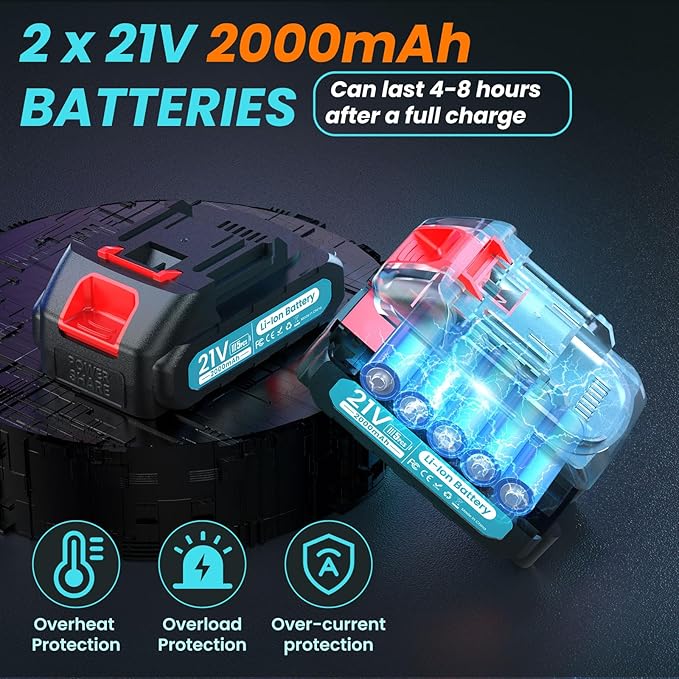 Electric Pruning Shears Cordless Pruner Shears Brushless 2.0 Inch Cutting Diameter with 2 * 2Ah Battery Pruning Shears Garden Tool for Tree Trimming Branch Cutter