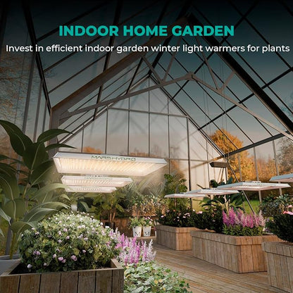 MARS HYDRO TS1000 150W LED Grow Light for Indoor Plants, with Patented Reflector, 5 Levels Dimmable Lights Daisy Chain Full Spectrum Growing Lamps for Seedlings Veg Bloom in 2x2/3x3 Grow Tent