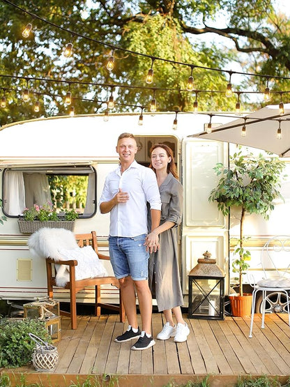 addlon 48 FT Outdoor String Lights Timer Control Commercial Grade Weatherproof 18 Edison Vintage Bulbs ETL Listed Heavy-Duty Decoration Christmas Lights for Patio Backyard Garden