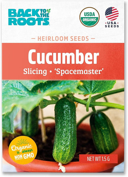 Back to The Roots 100% Organic Seed Packet - Cucumber 'Spacemaster' 1.5g