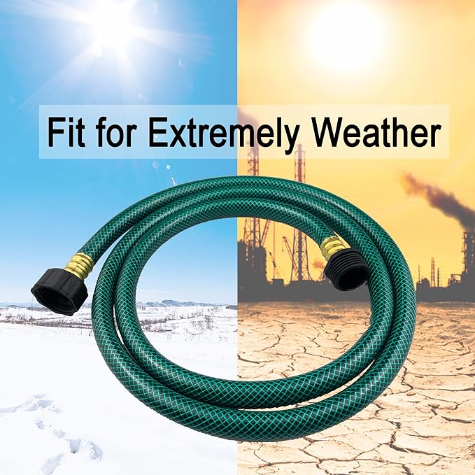 PVC Garden Hose 1/2 Inch, Flexible Water Hose with Male and Female Fittings, No Leaking, Heavy Duty, for Household, Outdoors, Lawns, Patio (20 FT, Green, Plastic Fittings)