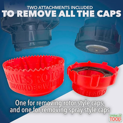 Sprinkler Head Removal Tool 4-in-1, Replace Your Sprinklers Without Digging in Under 2 Minutes, Most Brands Rainbird Toro Orbit Hunter K-Rain, Upgraded Tool Made in USA, Rust-Proof Sprinkler Shirt