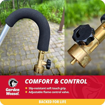 Garden Weasel WeedTorch | Weed Burner with Integrated Lighter | Propane Fire Starter, Torch for Weeds | 98007-A