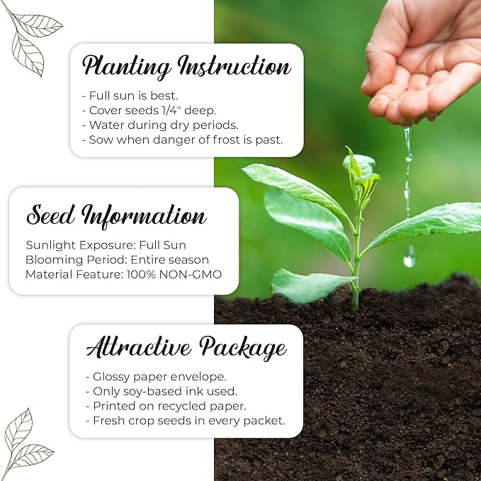 Pack of 20 Pre-Filled Seed Packets Forever in Our Hearts Thoughtful Party Favors for Guests, Funerals, and Memorial Services - Cardinal Wildflower Seed Mix for Year-Round Celebration of Life