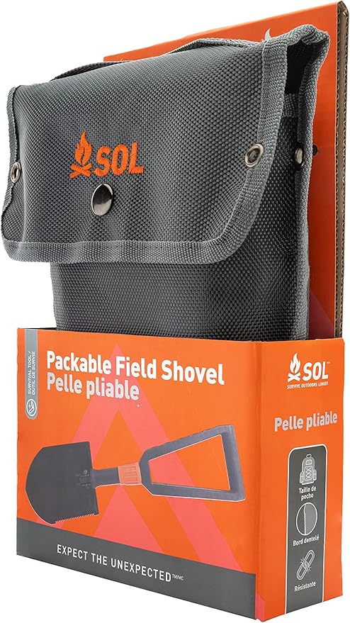 Survive Outdoors Longer Survival Carbon Steel Packable Field Shovel