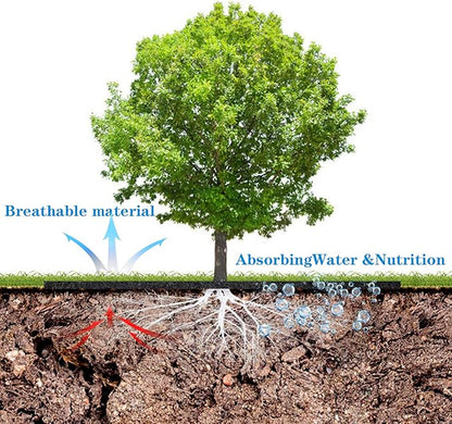 EBaokuup 20 Pack 16.5 Inch Non-Woven Tree Mulch Ring - Degradable Tree Protector Mat, Reusable Tree Weed Barrier Mat for Weed Control Root Protection