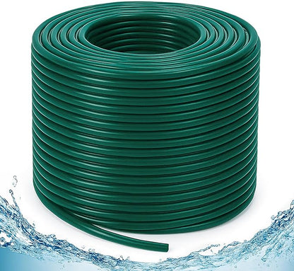 Bonviee 400ft 1/4 inch Drip Irrigation Tubing, Drip Irrigation Hose, Garden Watering Tube Line for Garden Watering System-Green