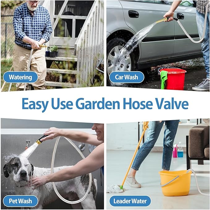 SPECILITE 100 ft 304 Stainless Steel Garden Hose Metal Heavy Duty Water Hose, Flexible Water Hose Pipe with 3/4" Solid Brass Connectors, No-Expandable Garden Hoses with Rubber Grip for Yard, Outdoor