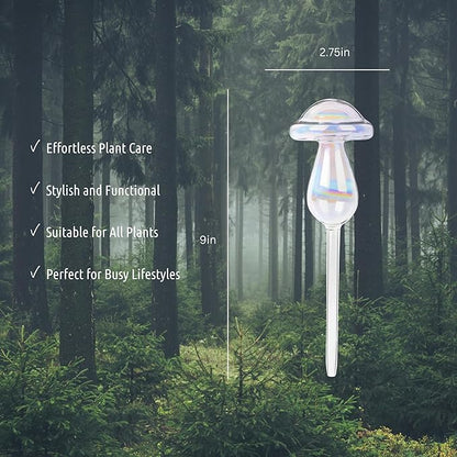 LGL Plant Watering Globes - Automatic Self Watering Globes. Decorative Self Watering Planter Inserts. Self Watering Spikes to Support Plant Health. 4 Pack x 180ml.