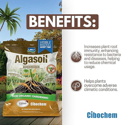 Granulated Seaweed Extract Stimulator - 5lb (80 oz) - Stronger Root Growth, Quick Visible Results, Ideal for Organic Crops, Apply Directly, Easy Aply.