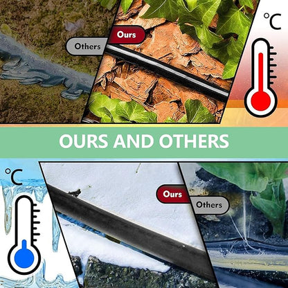 Hourleey 50 Feet Blank Distribution Tubing Irrigation Drip Hose, 1/4 Inch Drip Line