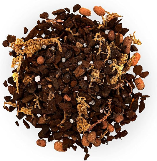 Organic Premium Orchid Soil Mix by Gardenera - Hand Mixed Classic Sphagnum Moss Potting Soil Mix - for Phalaenopsis Orchid - 10 Quart (2 Bags of 5 Quart)