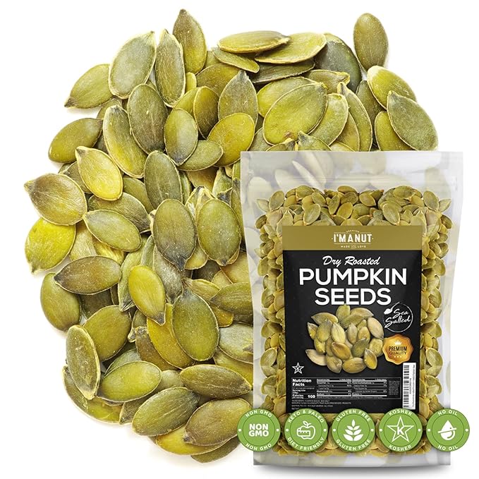 Oven Toasted Pumpkin Seeds with Sea Salt (Papitas) 48 oz (3 lb) Batch Tested Gluten & Peanut Free | No Oils | No PPO | Non GMO | Vegan and Keto Friendly | Premium Quality