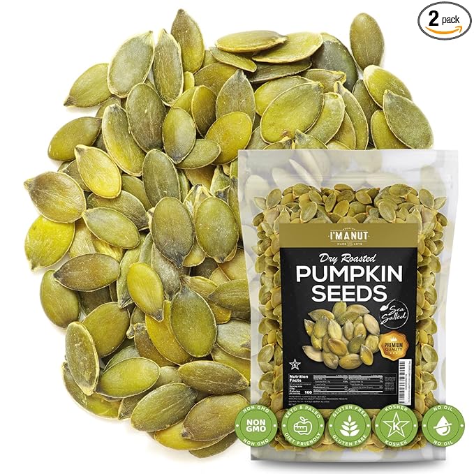 Oven Toasted Pumpkin Seeds with Sea Salt (Papitas) 32 oz (2 lb) Batch Tested Gluten & Peanut Free | No Oils | No PPO | Non GMO | Vegan and Keto Friendly | Premium Quality