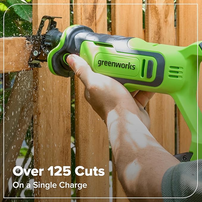 Greenworks 24V Brushless 10PC Power Tool Combo, Drill+Impact Driver+Circular Saw+Recip Saw+Jig Saw+Sander+Light+Multi-Tool+Nailer+Grinder (2) 4.0Ah+2.0Ah Batteries (24,000mAh Power Bank) USB-C Charger