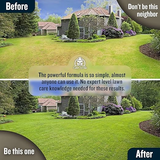 Turf Titan Thatch Buster Lawn Aerator & Grass Dethatcher (32 oz) – All-Natural Hose End Liquid Soil Loosener & Conditioner for Green Grass – Healthy Soil in 45 Days – Covers Up to 8,000 Sq Ft