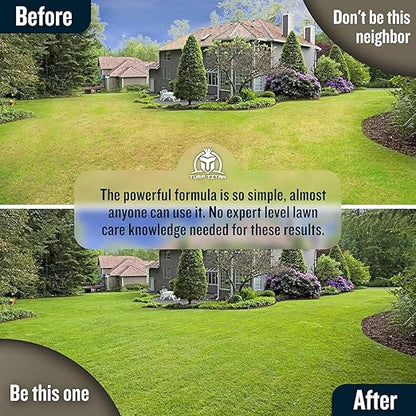 Turf Titan Thatch Buster – Natural Lawn Aerator and Grass Dethatcher – Probiotic Solution for Improved Lawn Drainage, Soil Health, and Strength (32oz)