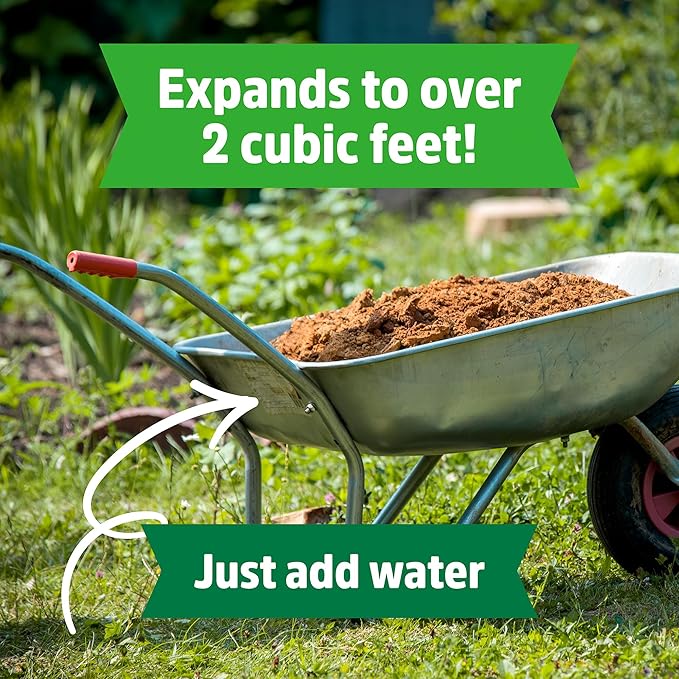 Back to The Roots Organic Coir, 51 Quart Expanding Soil, Great for Seeds and Potting