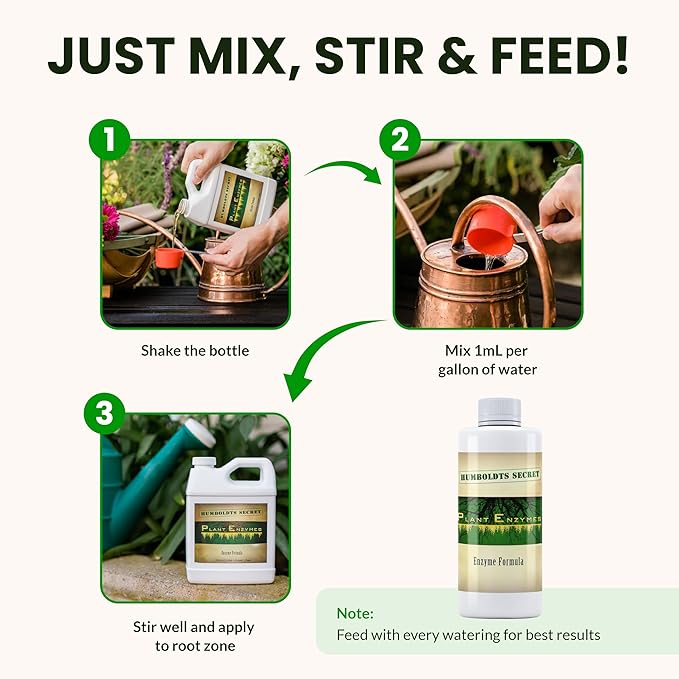 Humboldts Secret Plant Enzymes | 7,000 Active Units per mL | Root & Soil Enzyme Additive for Hydroponic and Aeroponic Systems | Boosts Growth and Root Strength for Maximum Nutrient Uptake | 8 Ounce