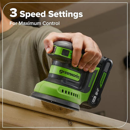 Greenworks 24V Brushless 10PC Power Tool Combo, Drill+Impact Driver+Circular Saw+Recip Saw+Jig Saw+Sander+Light+Multi-Tool+Nailer+Grinder (2) 4.0Ah+2.0Ah Batteries (24,000mAh Power Bank) USB-C Charger