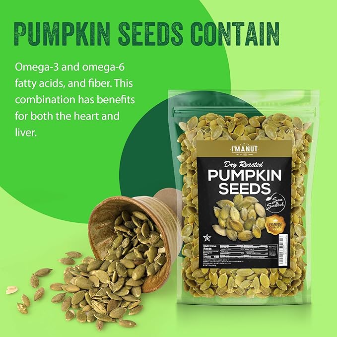 Oven Toasted Pumpkin Seeds with Sea Salt (Papitas) 32 oz (2 lb) Batch Tested Gluten & Peanut Free | No Oils | No PPO | Non GMO | Vegan and Keto Friendly | Premium Quality