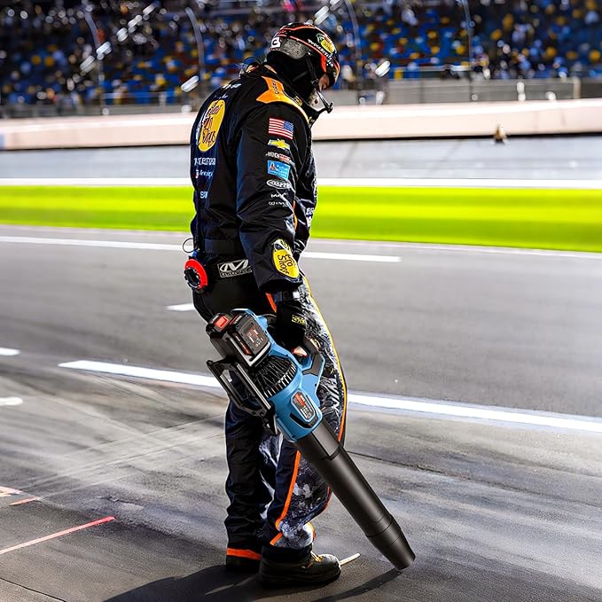 SENIX Leaf Blower Cordless, 40V Max Electric Leaf Blowers, Brushless, Handheld, Up to 700 CFM and 145 MPH, 2 Speed Mode, Cruise Control, Includes 2 x 4.0Ah Battery and Charger (BLAX2-M2)