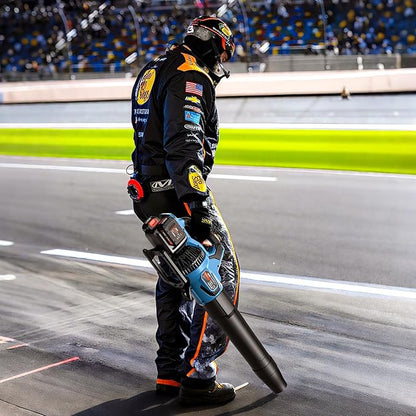 SENIX Leaf Blower Cordless, 40V Max Electric Leaf Blowers, Brushless, Handheld, Up to 700 CFM and 145 MPH, 2 Speed Mode, Cruise Control, Includes 2 x 4.0Ah Battery and Charger (BLAX2-M2)