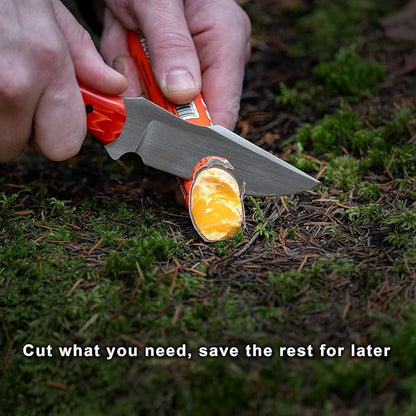 Fast Fire Stick - Survival Fire Starting Tinder, New Fat Rope Stick Version, Best Firestarter for Emergency, Survival, Campfire, Bushcraft, and Hiking - Waterproof & Non-Toxic