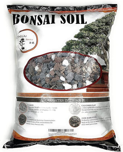 Bonsai Soil by The Bonsai Supply – 20qts. Professional Bonsai Soil Mix | Ready to use| Great for All Bonsai Tree Varieties.